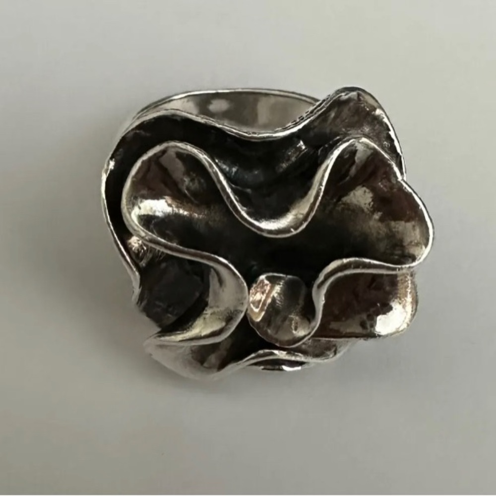 Silpada Sterling Silver Flower Ring Size 7 R1809 Retired!